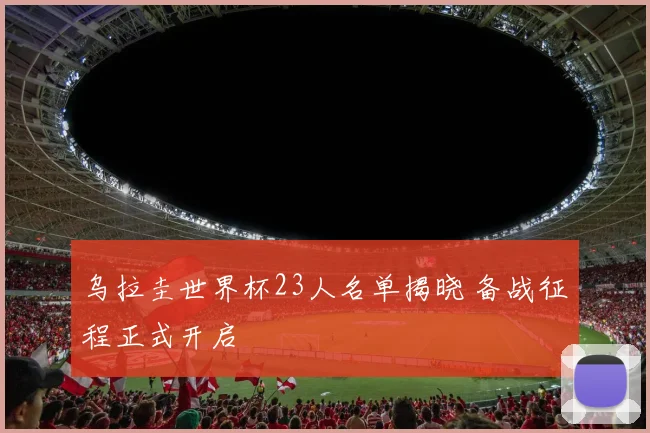 乌拉圭世界杯23人名单揭晓 备战征程正式开启